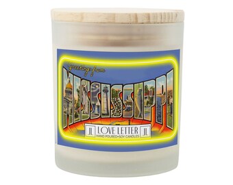 Mississippi Candle | Mississippi Scented Candle | Mississippi Gift | Homesick Gift | Housewarming Gift-New Home Mississippi-Mississippi Art