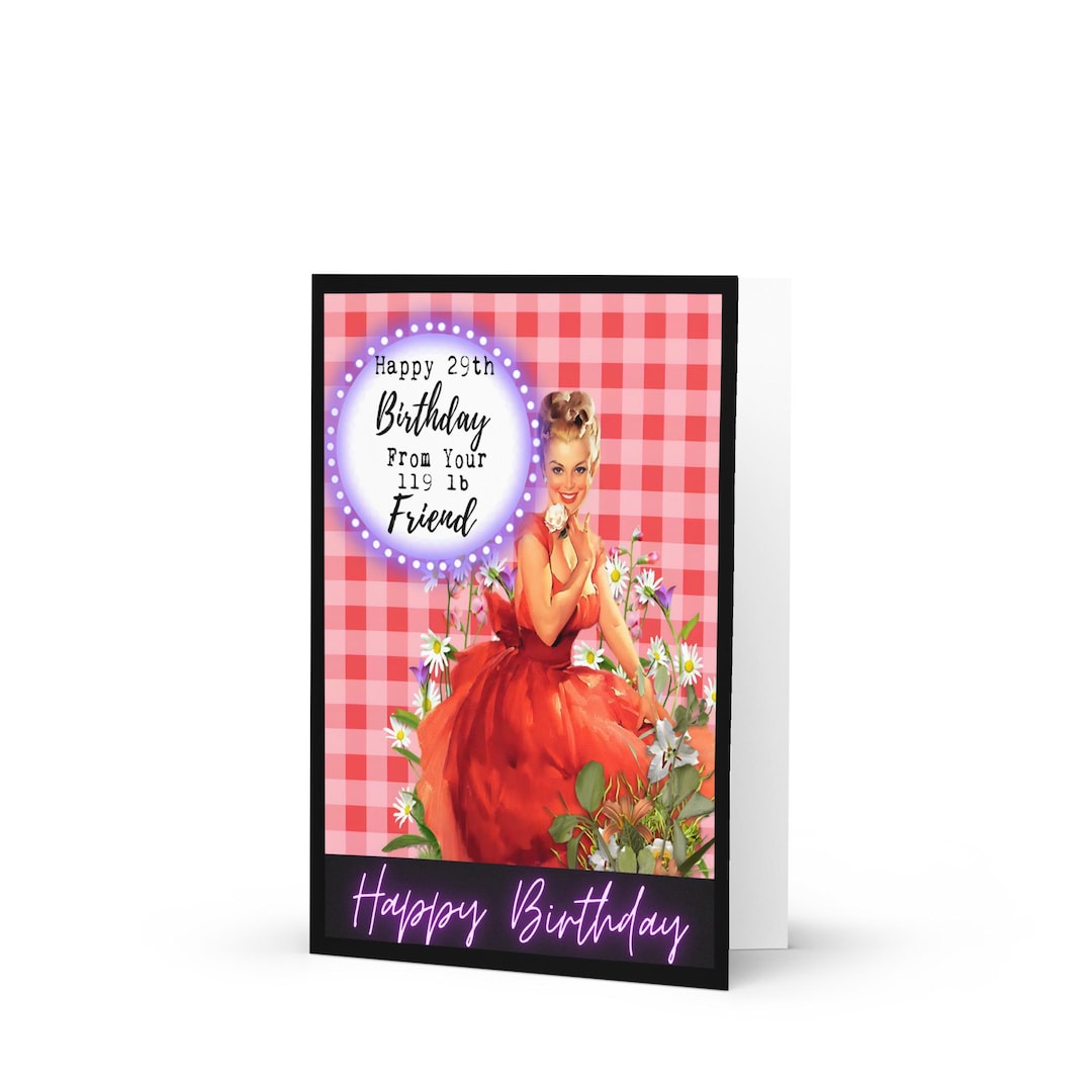 Funny Birthday Card for Her: Sassy Retro Glamour Girls Design - Etsy