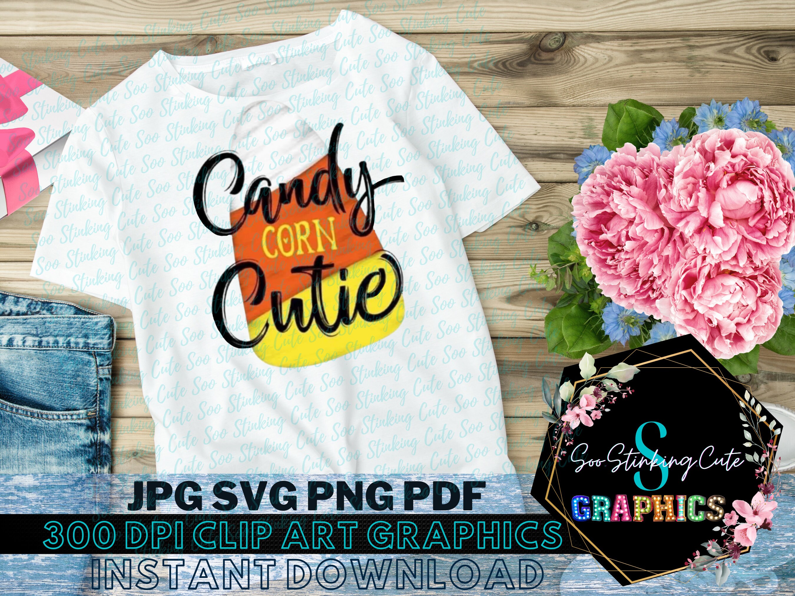 Candy Corn Cutie Digital Download Shirt Design|jpg PNG SVG Instant ...