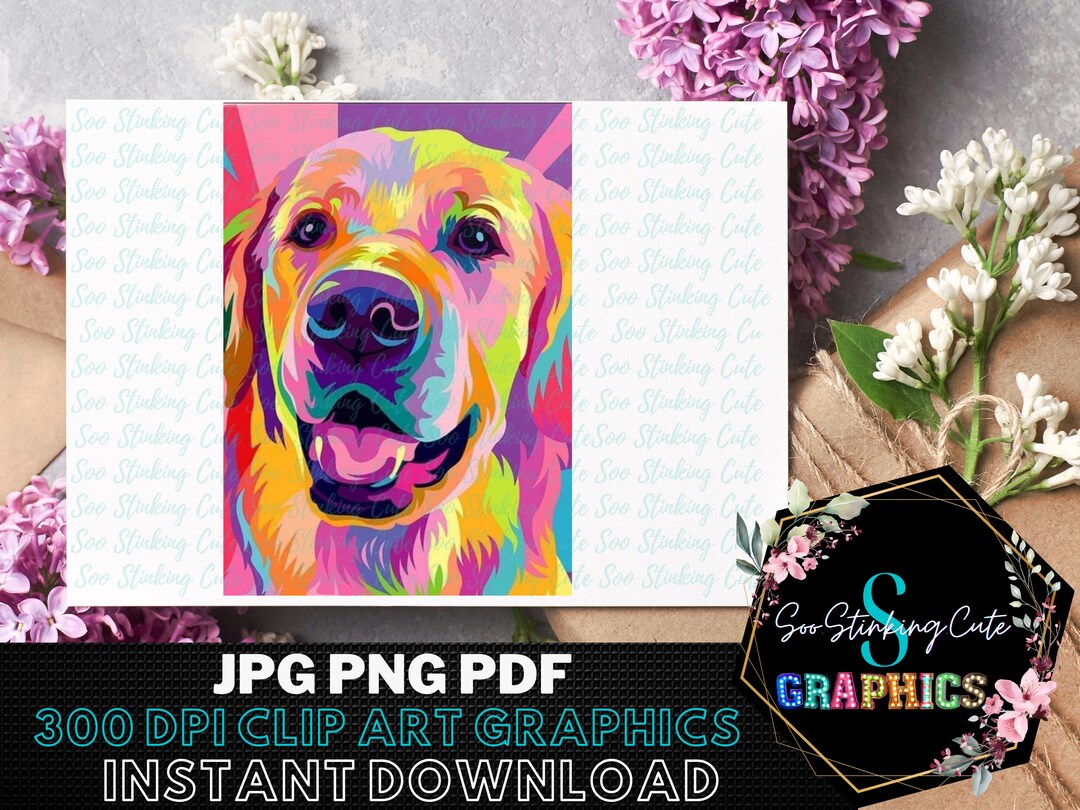 Watercolor Dog Digital Download|jpg PNG SVG Instant Download|graphic ...