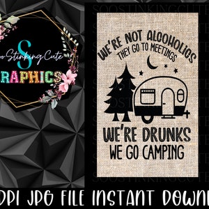 Descarga de bandera de camping de arpillera, Descarga digital de camping, Camper Shell, Regalos de camping, Signos de camping, Bandera de camping, Bandera personalizada, Bandera de jardín