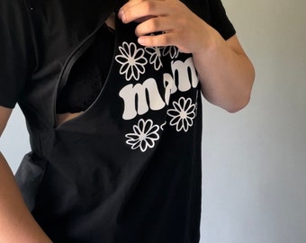 Mama Shirt, Breastfeeding Shirt, Mama Personalized Breastfeeding Top, Mama