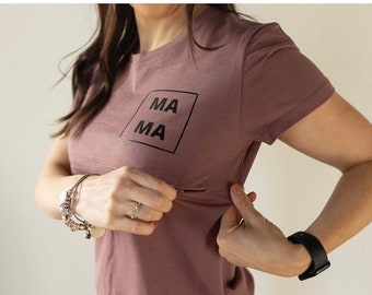 Mama Shirt, Breastfeeding Shirt, Mama Personalized Breastfeeding Top, Mama