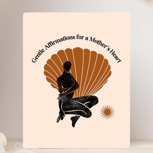 Afirmaciones tiernas para el corazón de una madre - 7 tarjetas imprimibles - Autocuidado para mamás - Afirmaciones positivas para mamás - Descarga digital PDF + PNG