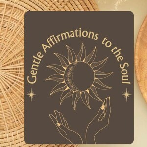 A gentle set of 7 printable affirmation cards - one for each day of week.