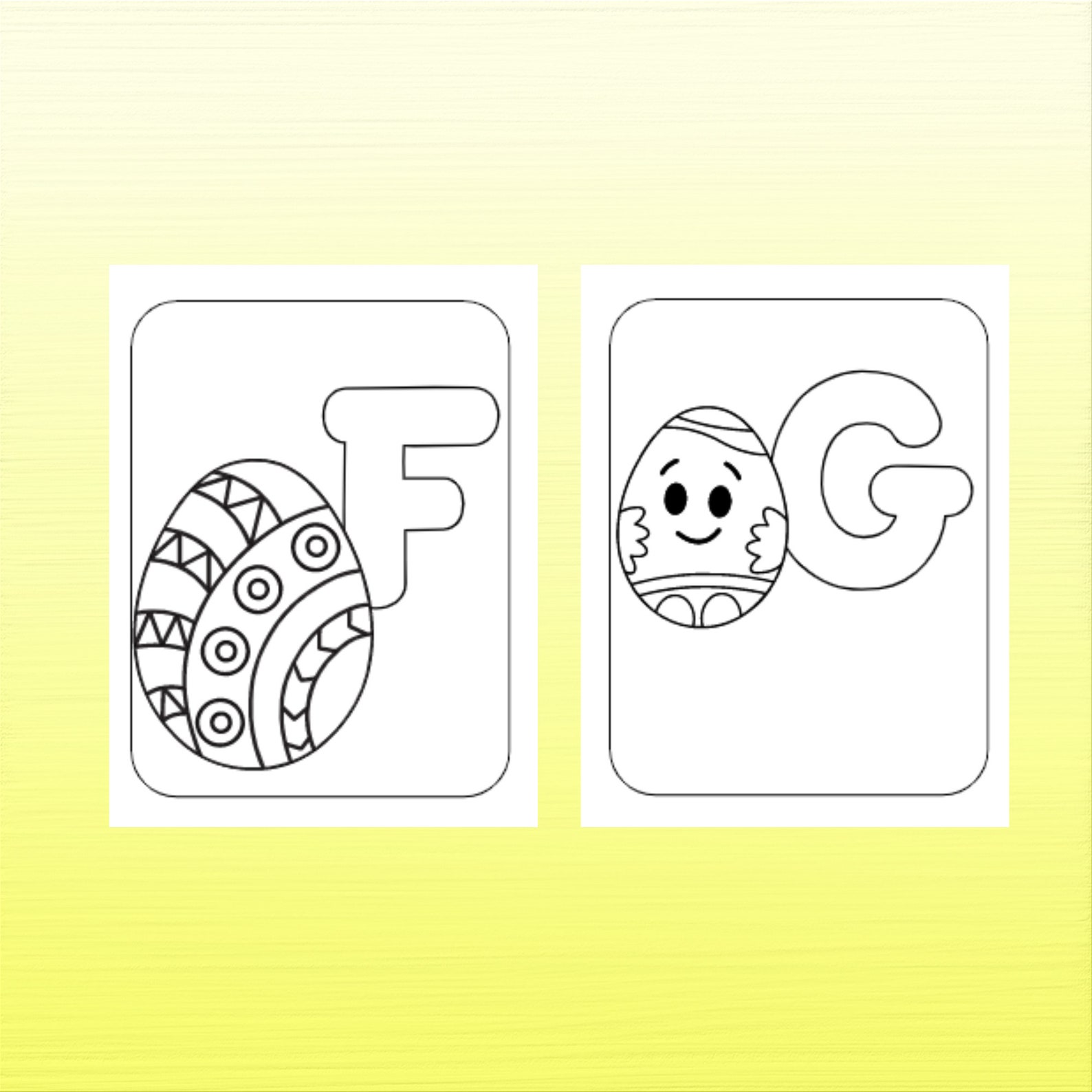 Alphabet 26 Printable Coloring Letters Abc Coloring Book - Etsy