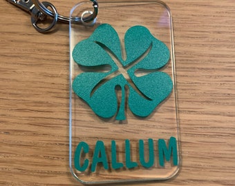 Celtic Fan Gift Personalised Birthday Present For Him Football Lover Father's Day Gift Celtic Keyring Gift for her Celtic Fan Key Ring