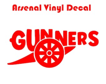 Arsenal Fan Inspired Wall Decal Bedroom Sticker Gunners Gift for Him Wall Decor Sticker Print Personalised Boy Birthday Gift Dad Gift