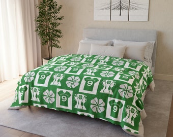 Celtic Personalised Blanket Celtic FC Gifts Christmas Present for Son Xmas gift for brother Christmas decoration Christmas Bauble Card