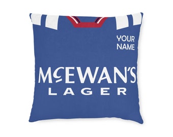 Rangers Pillow Personalised Gift Christmas Present Gift for son gift for dad football fan present Christmas Gift