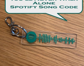 Celtic Gift Personalised Spotify Keyring Birthday Present For Him Football Lover Father's Day Gift Celtic Keyring Gift for her Celtic FC Key