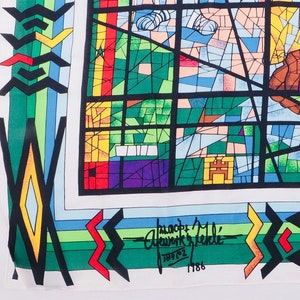 Afework Tekle Print Silk Scarf