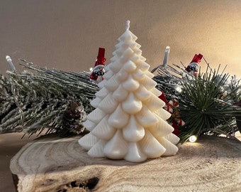 Weihnachtsbaum Kerze I Medium Size    | Ästhetische |I en I Gift I Christmas Gift I Weinacht Deko I Minimalistisch