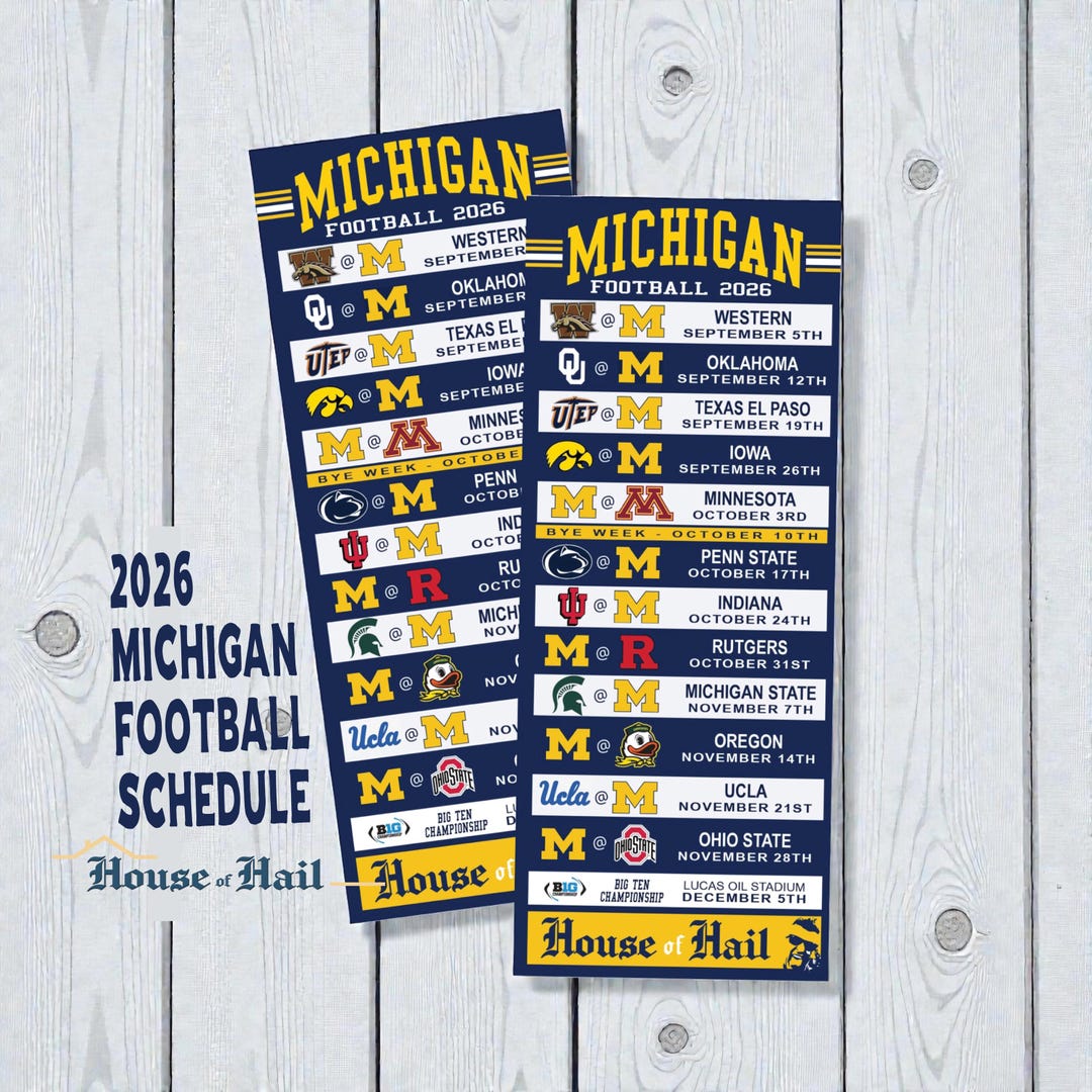 University Of Michigan Schedule 2027 23