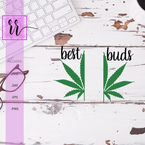 Best Buds SVG | Stoner Friends Designs | Stoner Pärchen Geschenk | Unkraut | Marihuana | Topf | 420 | Kommerzielle Nutzung | Cricut Dateien | Silhouette
