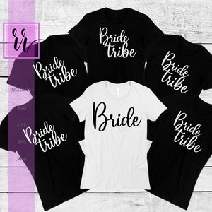 Bride and Bride Tribe SVG | Bridal Party PNG | Bride to Be | Bridesmaid | Bachelorette Shirt Ideas | Commercial Use | Cricut | Silhouette