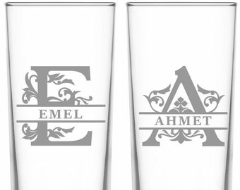 Raki Gläser mit Gravur und Namen 2er Set