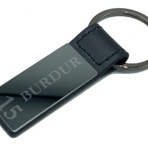 Keyring reflects 15 burdur plaka city Türkiye with laser engraving noble coating