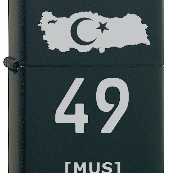 Türkei flagge mus feuerzeug mit namen gravur benzinfeuerzeug