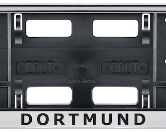 2er Set Kennzeichenhalter Schwarz - Nummernschildhalterung Für PKW & KFZ