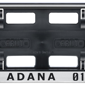 Besiktas Kennzeichenhalter Silber/Schwarz - Edle Nummernschildhalterung