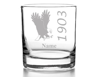 Besiktas Whiskyglas mit gravur, personalisiert mit namen geschenk für männer whiskeyglas bjk 1903