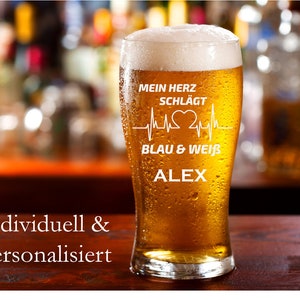 Bierglas mit gravur und name personalisiert, mit feuerwehr feuerwehrmann motiv v3 Bild 2