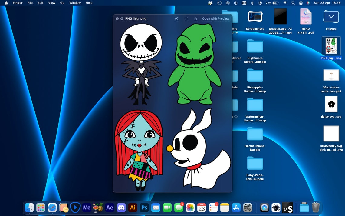 The Nightmare Before Christmas Baby Characters Svg Png Jack Etsy