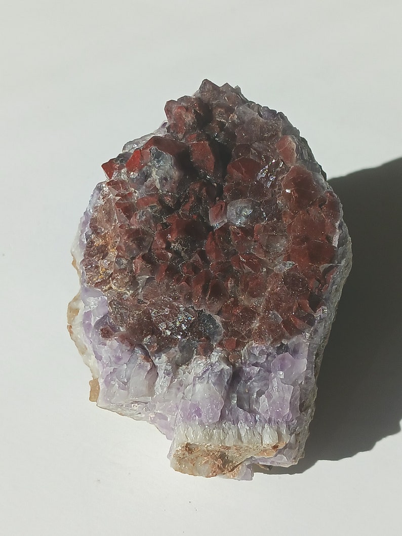 Very Rare Deep Red Amethyst Crystal. Hematite Inclusions Give This Its ...