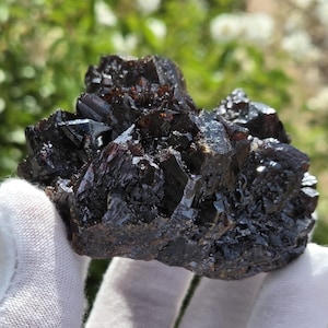 Elmwood Mine ruby sphalerite with well defined gemmy crystals of exceptional size, to 1.5", 391g.