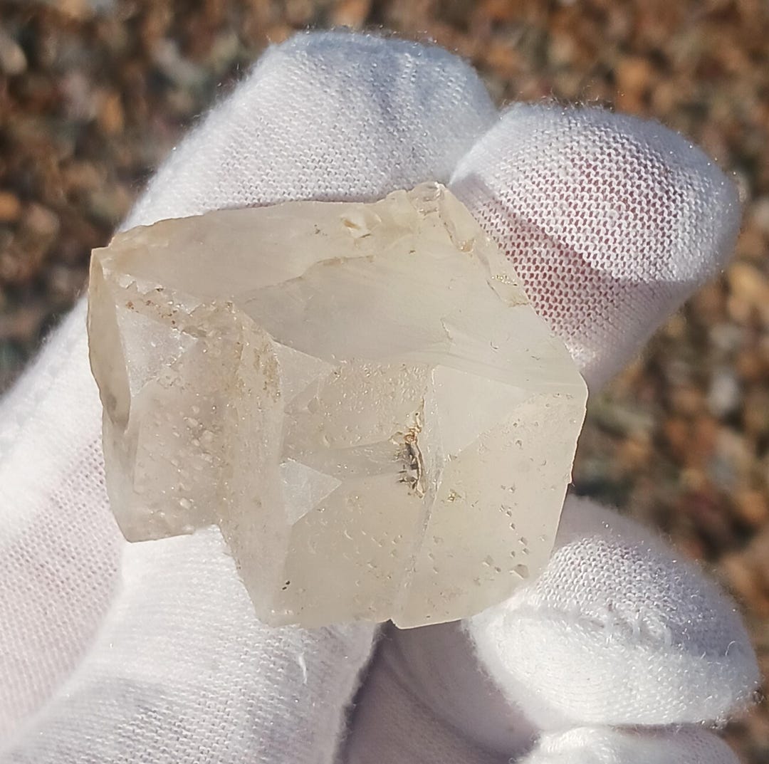 Cubic Calcite Cluster From Indiana, 35g. Well-formed Rhomboid Cubes ...