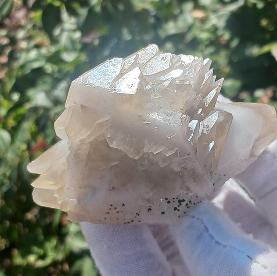 Minerva Mine #1 Double Terminated Calcite Cluster, 210g. Excellent