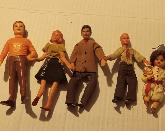 Very Vintage Dollhouse Dolls Etsy