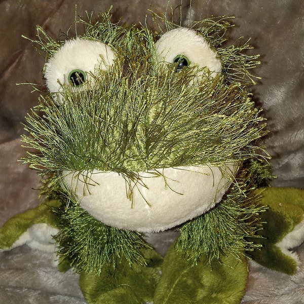 Green Frog Plush Stuffed Animal No Code Ganz webkinz