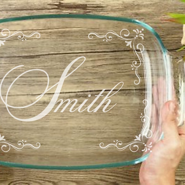 Personalized Pyrex 9x13 With Lid - Etsy