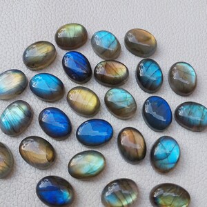 Ovals Labradorite Ovals, Multi Flashy Oval Shape Labradorite Cabochons, Labradorite Gemstone Ovals Best for your Jewelry Making. image 3