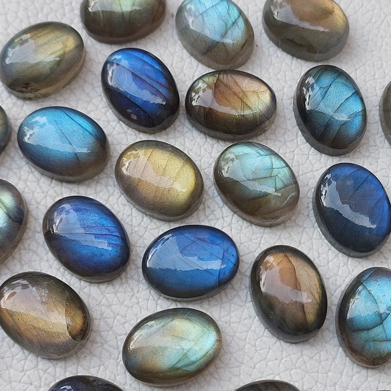 Ovals Labradorite Ovals, Multi Flashy Oval Shape Labradorite Cabochons, Labradorite Gemstone Ovals Best for your Jewelry Making. image 7