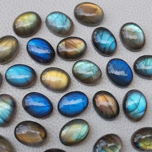 Ovals Labradorite Ovals, Multi Flashy Oval Shape Labradorite Cabochons, Labradorite Gemstone Ovals Best for your Jewelry Making. image 5