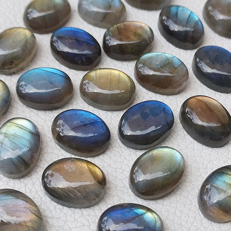 Ovals Labradorite Ovals, Multi Flashy Oval Shape Labradorite Cabochons, Labradorite Gemstone Ovals Best for your Jewelry Making. image 4