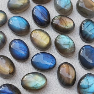 Ovals Labradorite Ovals, Multi Flashy Oval Shape Labradorite Cabochons, Labradorite Gemstone Ovals Best for your Jewelry Making. image 6