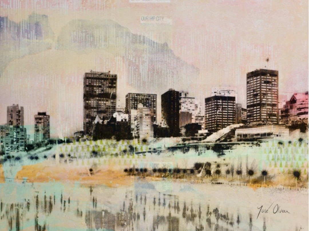 Our Hip City Fine Art Print, Edmonton Skyline, Edmonton City Scape