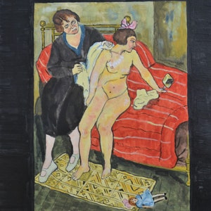 Small painting about Suzanne Valadon