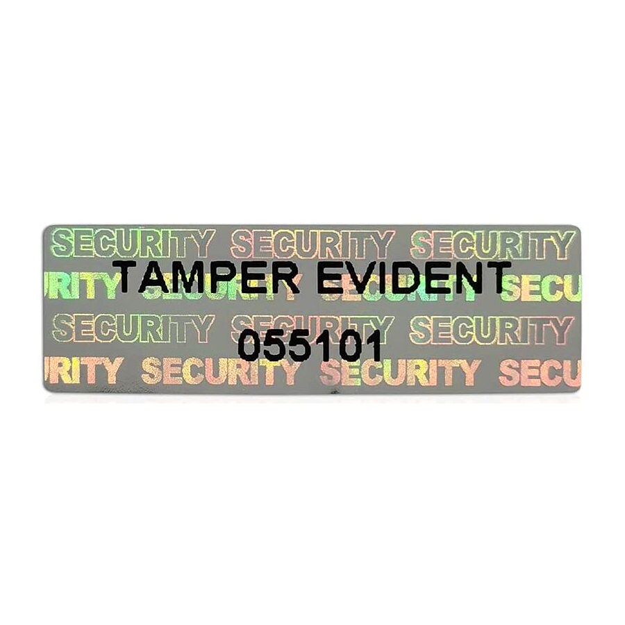 100 Security Hologram Stickers Serial Numbers Tamper Evident Warranty ...