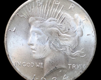 1934-S Peace Dollar Silver Plated Coin - Uncirculated