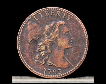 1793 Liberty Cap Large Cent Copper Novelty Coin Modern Restrike Token