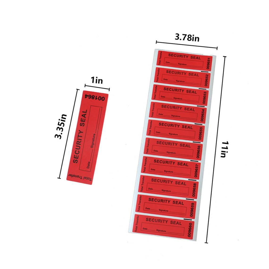 50 Security Stickers Serial Numbers Warranty Void If Removed Date ...