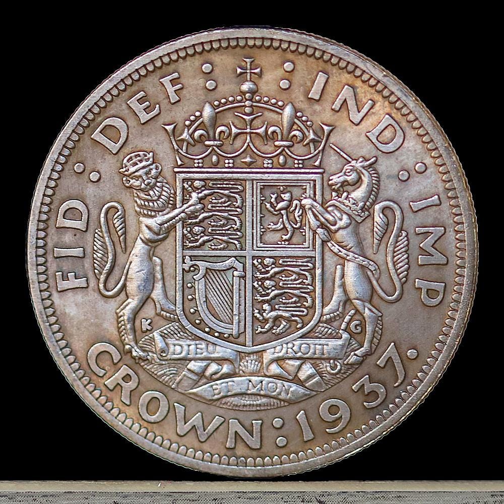 Silver Crown Coin - Etsy