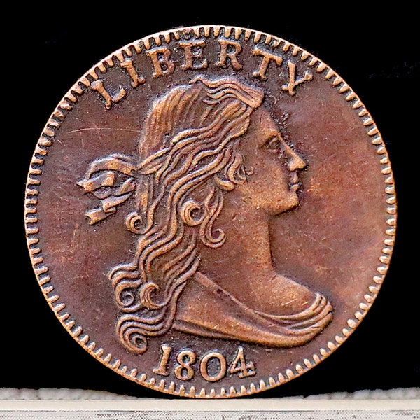 1804 Draped Bust Large Cent Copper Coin - Circulated