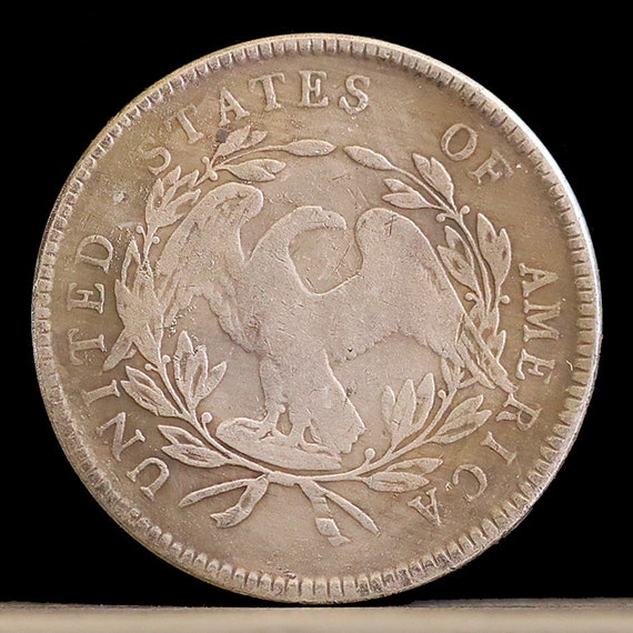 1795 Flowing Hair Early Dollar Silver Plated Coin - Circulated - Etsy