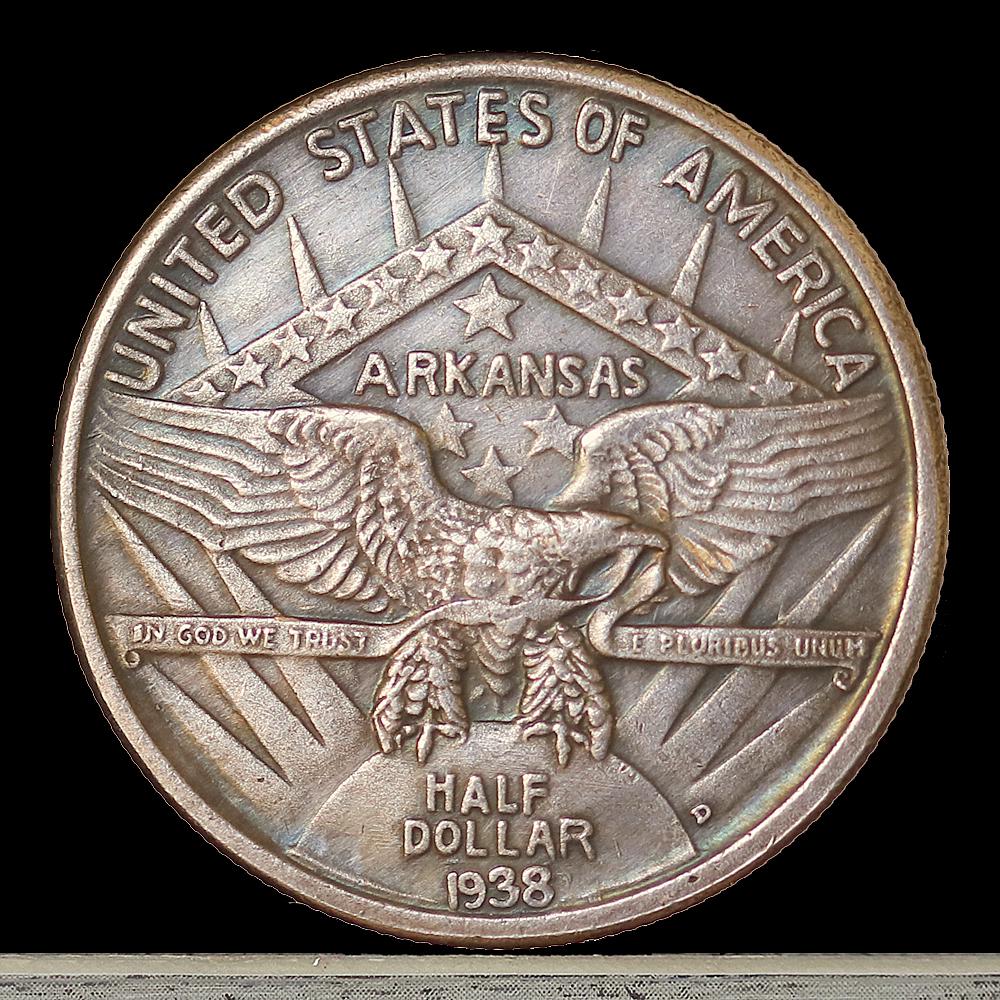 1938-D Arkansas Commemorative Half Dollar Silver Plated Coin - Circulated -  Etsy